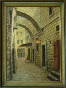 No. 8A  Landscape Jerusalem Alleyway-copyright